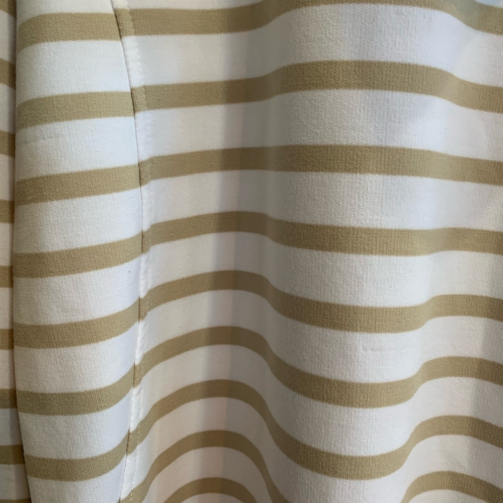 Cable & Gauge Tan and White Striped Hoodie - Picture 5 of 5